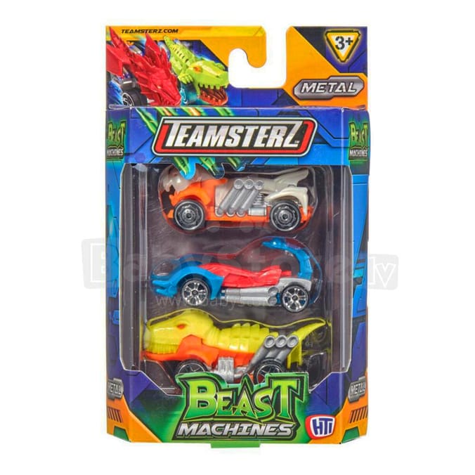 Teamsterz Beast Machines Metal Die Cast Car 3 Pack - Assorted