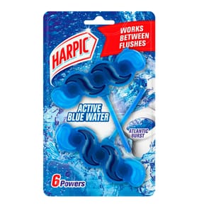 Harpic Fresh Power 6 Blue Water 2 Pack - Atlantic Burst