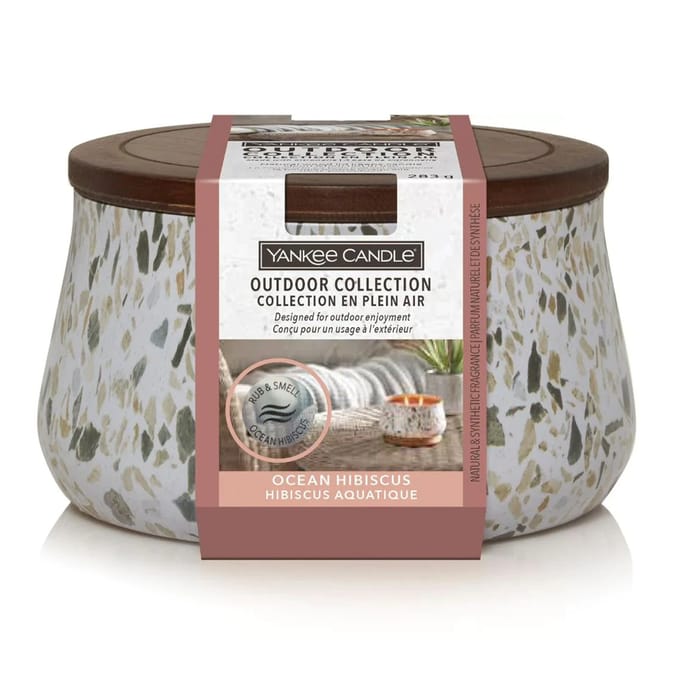 Yankee Candle Outdoor Collection Citronella Candle - Ocean Hibiscus
