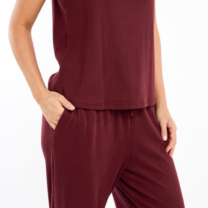 Jeff & Co By Jeff Banks Ladies Burgundy 3 Pieces Set