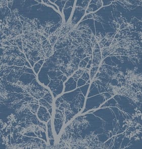 Whispering Trees Wallpaper 65402 - Dark Blue