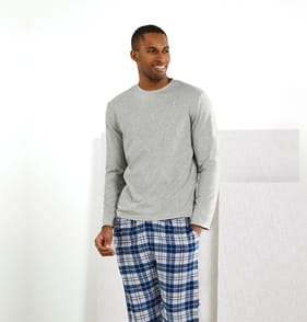 Jeff & Co By Jeff Banks Men's Long Sleeve Top & Long Bottoms Pyjama Set
