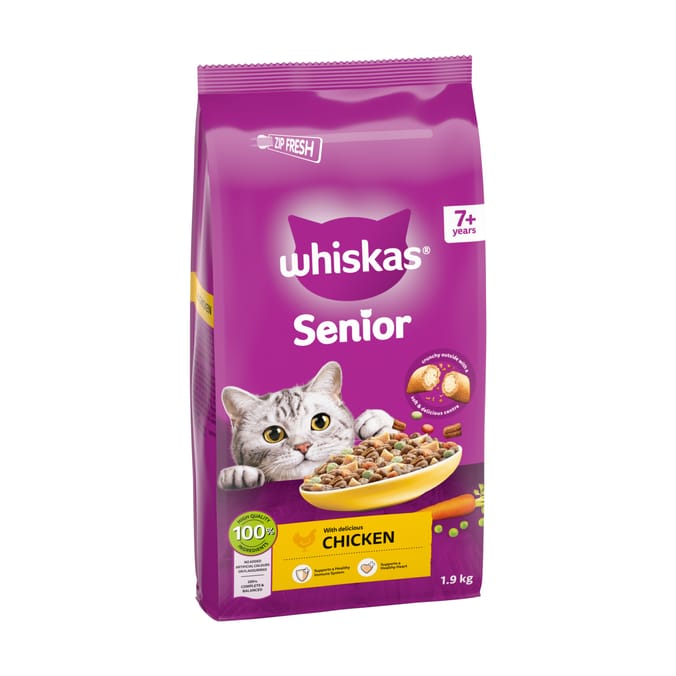 Whiskas Senior 7+ with Chicken Dry Cat Food 1.9kg