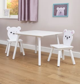 Liberty House Toys Kids Bear Table and Two Chairs Set