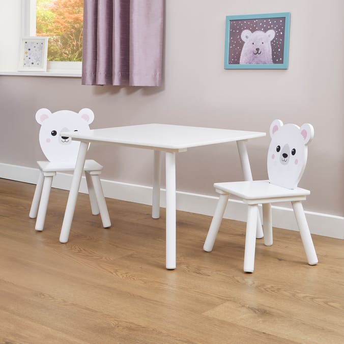 Liberty House Toys Kids Bear Table and Two Chairs Set