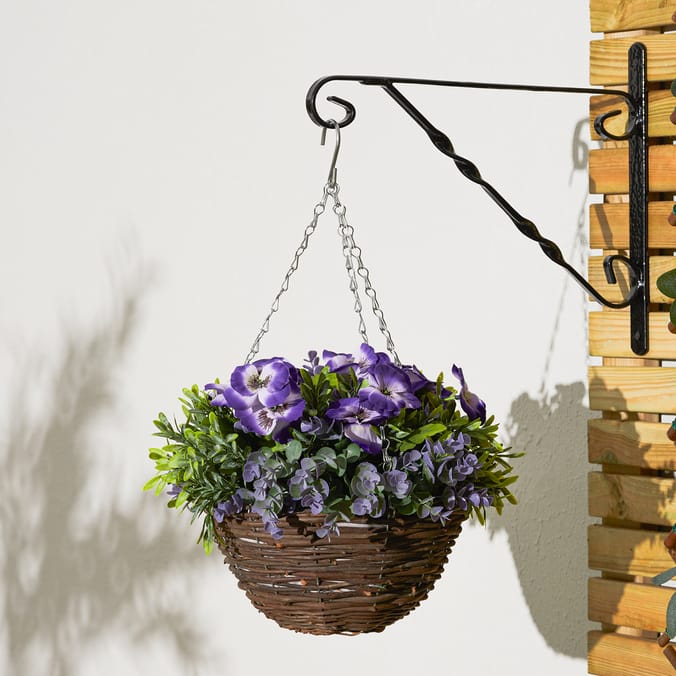 Jardin Artificial Hanging Pansy Basket