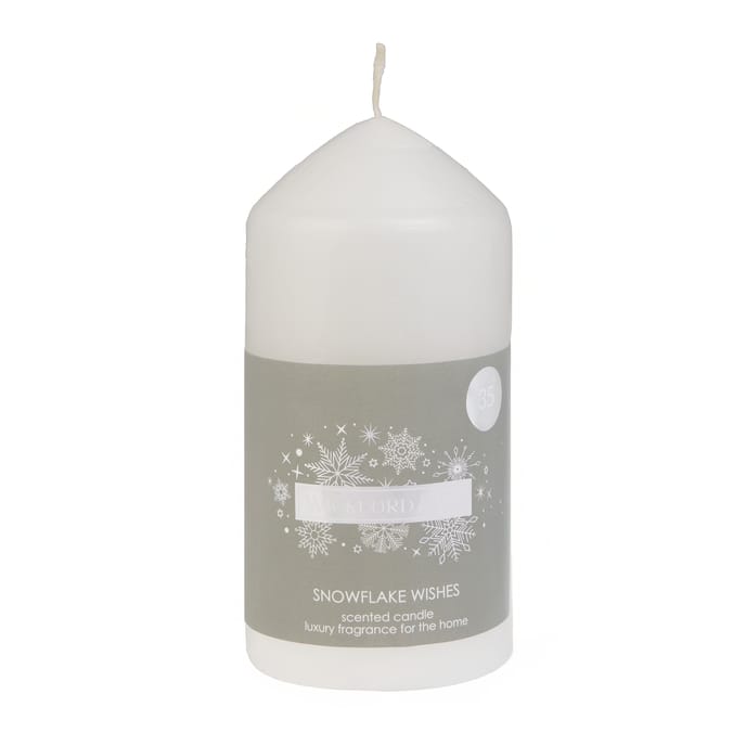 Wickford & Co Snowflake Wishes Pillar Candle 