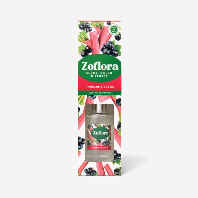 Zoflora Scented Reed Diffuser 100ml - Rhubarb & Cassis