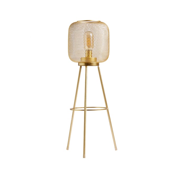 Home Collections: Mesh Standing LED Lamp - Gold