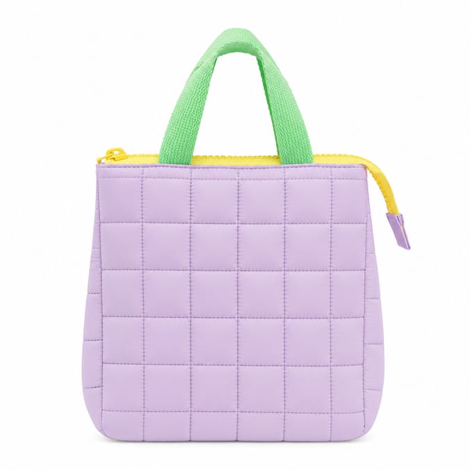 Quilted Lunch Bag - Purple