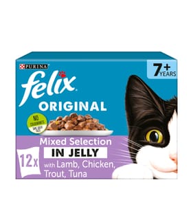 Felix Original 7+ Mixed Selection in Jelly Wet Cat Food 12 x 100g