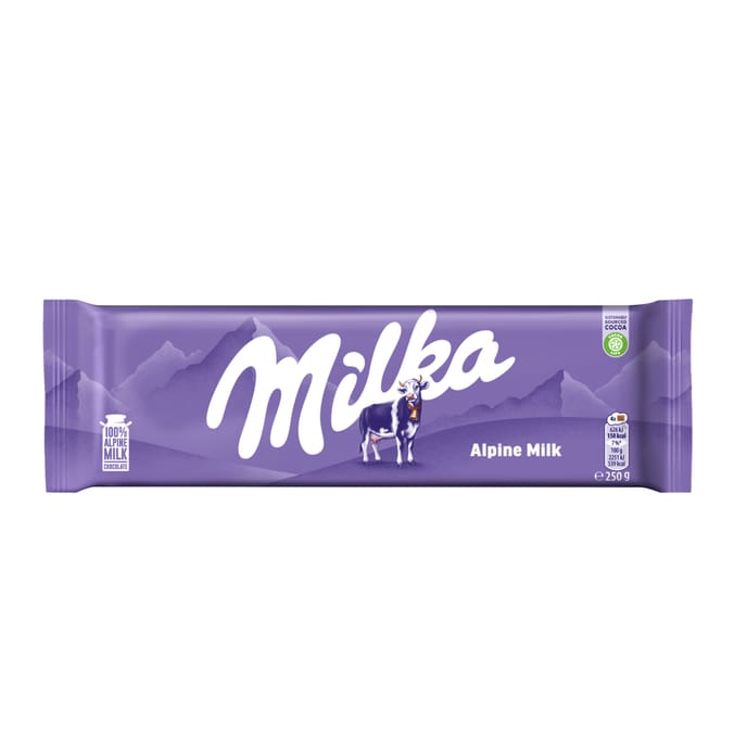 Milka Alpine Milk Chocolate Bar 250g