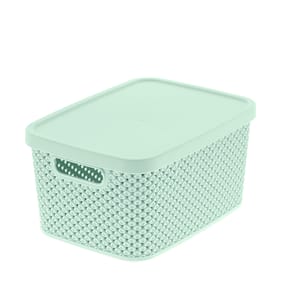 Diamond 3.5L Storage with Lid - Mint Green