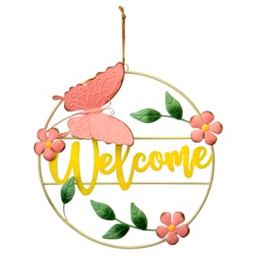 Jardin Metal Wall Art - Welcome
