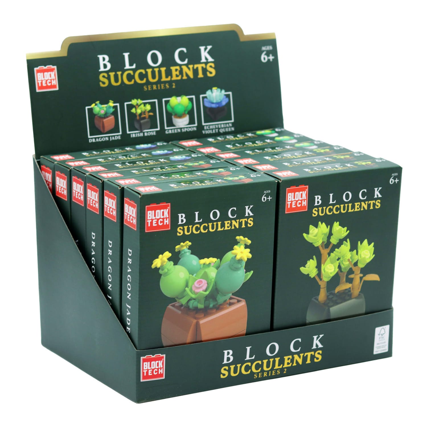 Block Tech Block Succulents - Series 2 | Home Bargains
