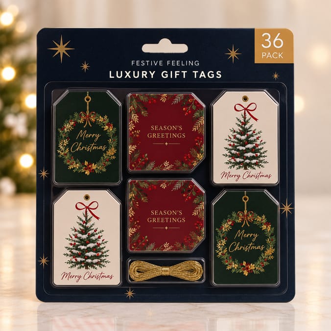 Festive Feeling Luxury Gift Tags 36 Pack