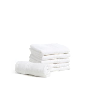 Home Collections White 6 Luxury Face Cloths