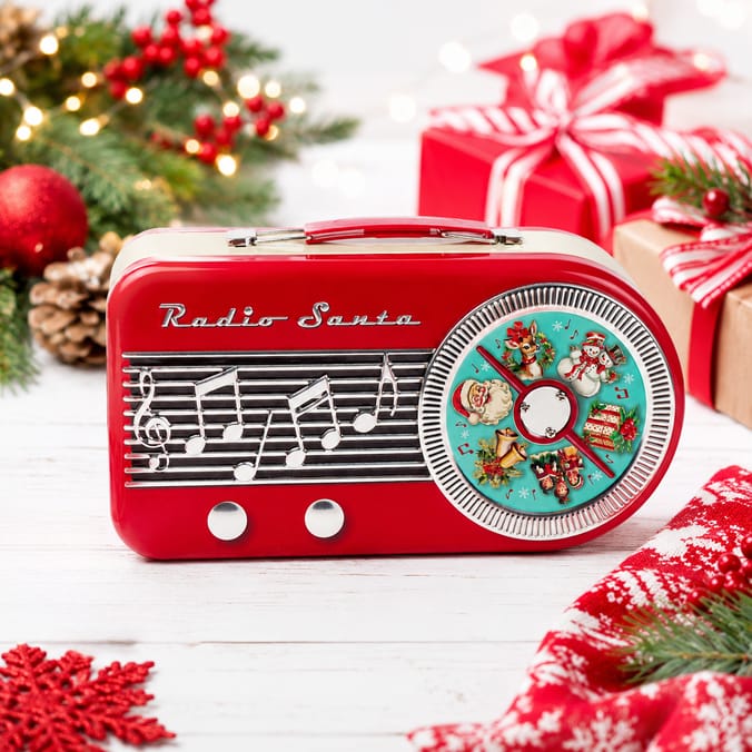 Santa Radio Biscuit Tin 200g