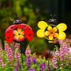  Jardin Decorative Metal Spinner x2