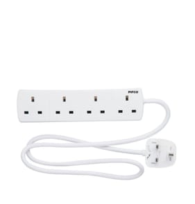 Pifco Extension Socket 2m - 4 Way Gang