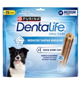 Dentalife Medium Dental Dog Chews 3 x 15 Sticks - Chicken