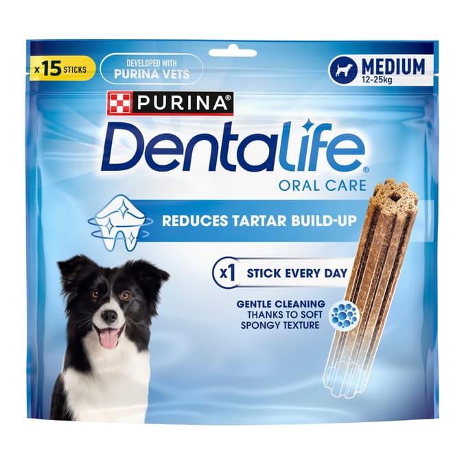 Dentalife Medium Dental Dog Chews 3 x 15 Sticks - Chicken