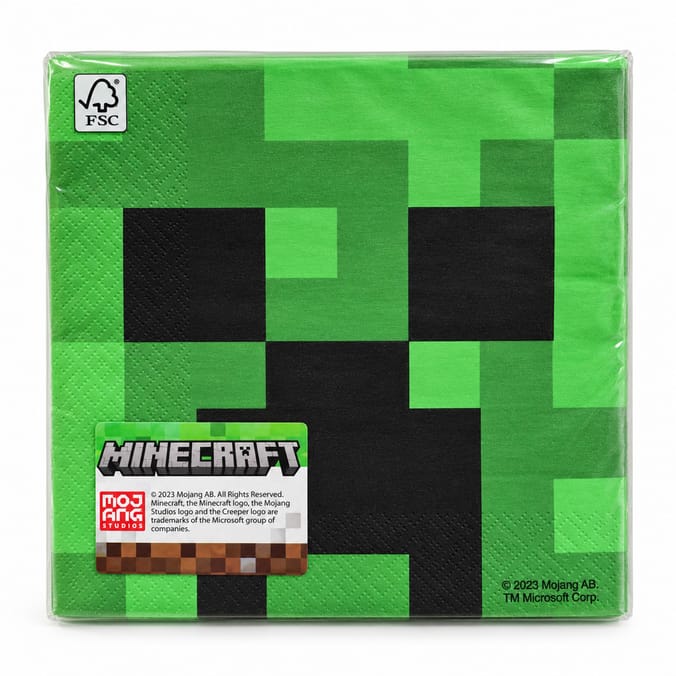 Minecraft Napkins 20 Pack