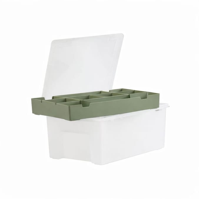 Utility 2 Tier Organiser Box - Green