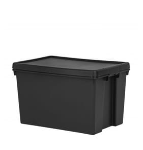 Wham 62L Bam Heavy Duty Box & Lid - Black