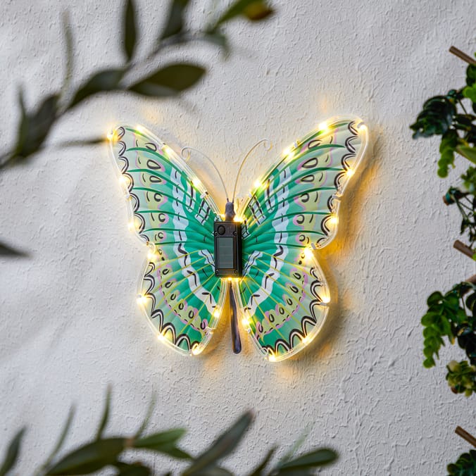 Firefly Solar Light Co Butterfly Solar Wall Art
