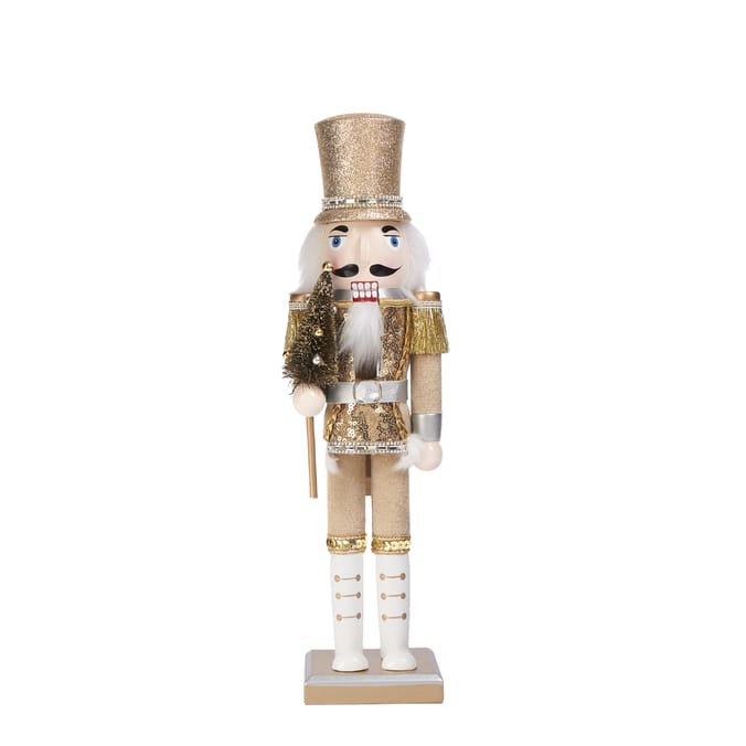 Festive Feeling Wooden Christmas Nutcracker 38cm