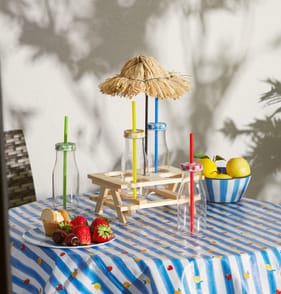 The Outdoor Living Collection Picnic Bench Drink Set