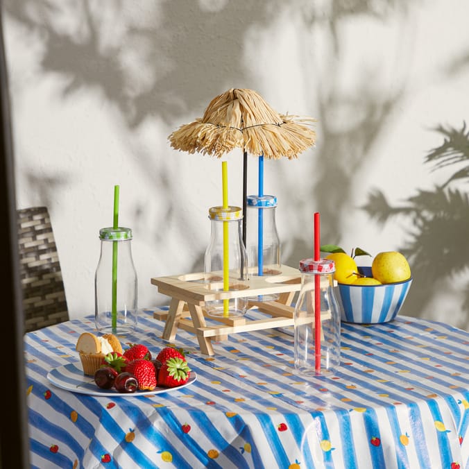 The Outdoor Living Collection Picnic Bench Drink Set
