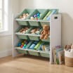 Liberty House Toys Kids 9 Bin Storage Unit - White & Forest Green