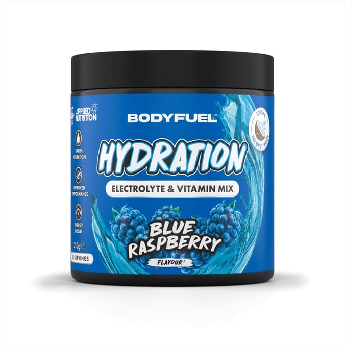 BodyFuel Hydration Electrolyte & Vitamin Mix 210g - Blue Raspberry