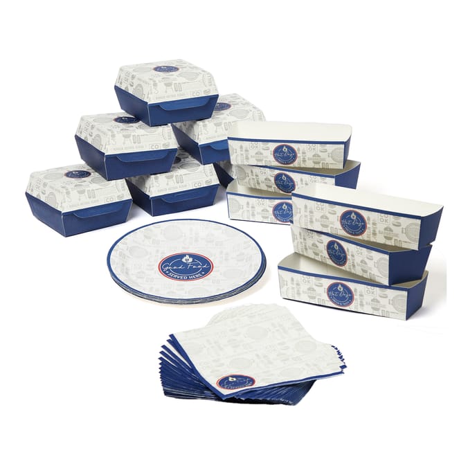 BBQ House 42 Piece Paper Dining & Takeaway Set