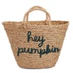 The Lifestyle Edit Autumn Wicker Basket - Hey Pumpkin