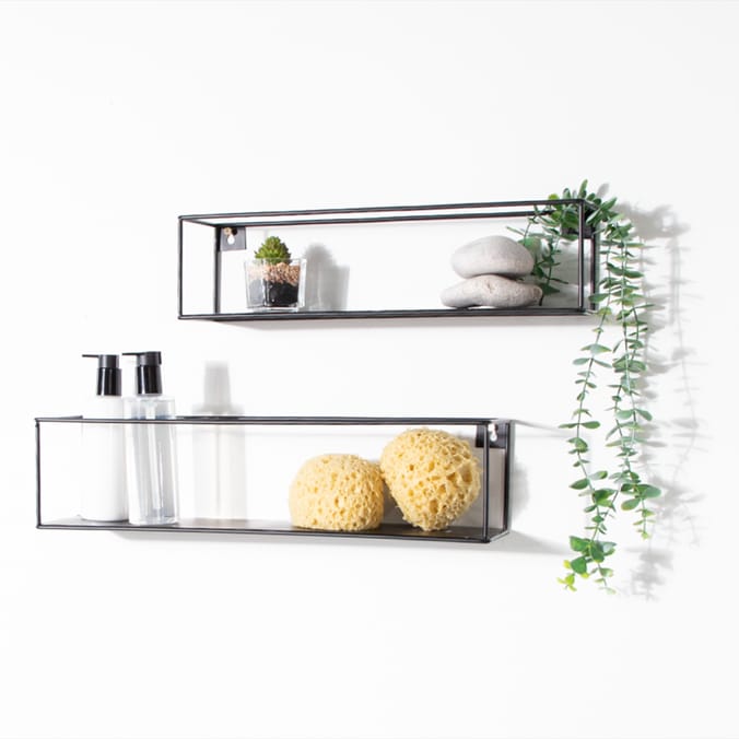 Bathroom Metal Wall Shelf 2 Pack
