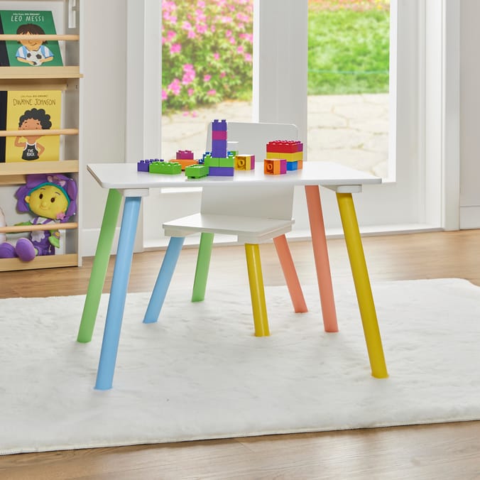 Liberty House Toys Kids Rainbow Table & Chair Set