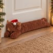 The Lifestyle Edit Christmas Highland Cow Draught Excluder