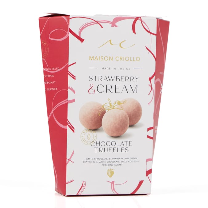 Maison Criollo Chocolate Truffles100g - Strawberry & Cream