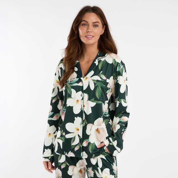 Originals Button Shirt & Bottoms Floral Pyjama Set