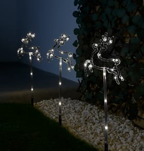 Prestige Battery Operated LED Stake Light - Cool White Reindeer