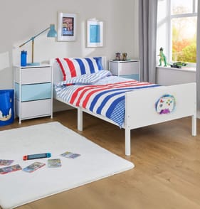 Liberty House Toys Kids White Single Bed – Gaming