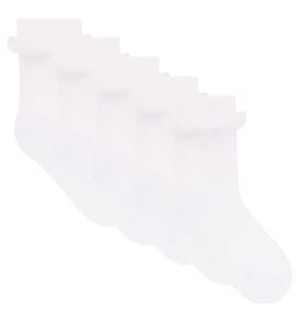 Originals White Frill Ankle Socks 5 Pack