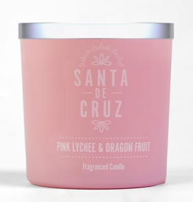 Santa De Cruz Scented Candle Jar 350g - Pink Lychee & Dragon Fruit 
