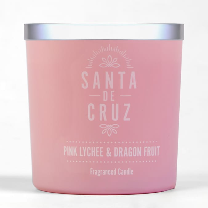 Santa De Cruz Scented Candle Jar 350g - Pink Lychee & Dragon Fruit 