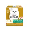 Gourmet Gold Pate Collection with Vegetables Wet Cat Food 8 x 85g