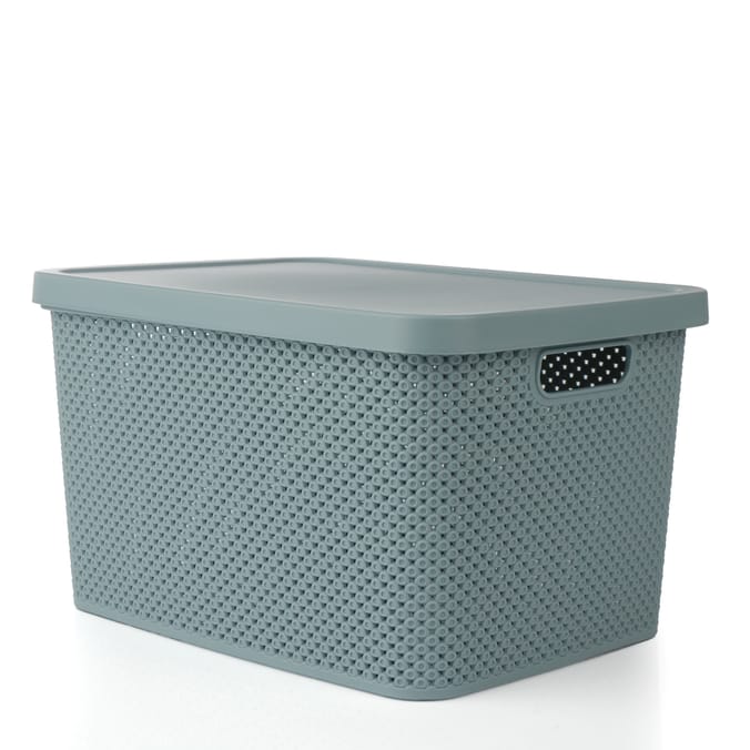Home Collections 19L Storage with Lid - Duck Egg