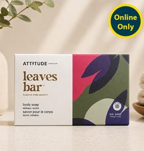 Attitude Natural Care Leaves Bar Herbal Musk Body Soap 113g